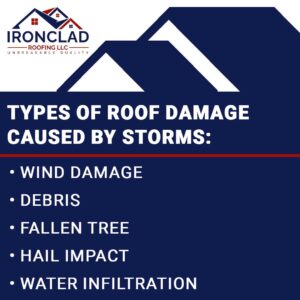 types of roof damage