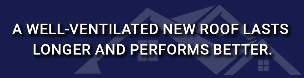 well ventilated roof